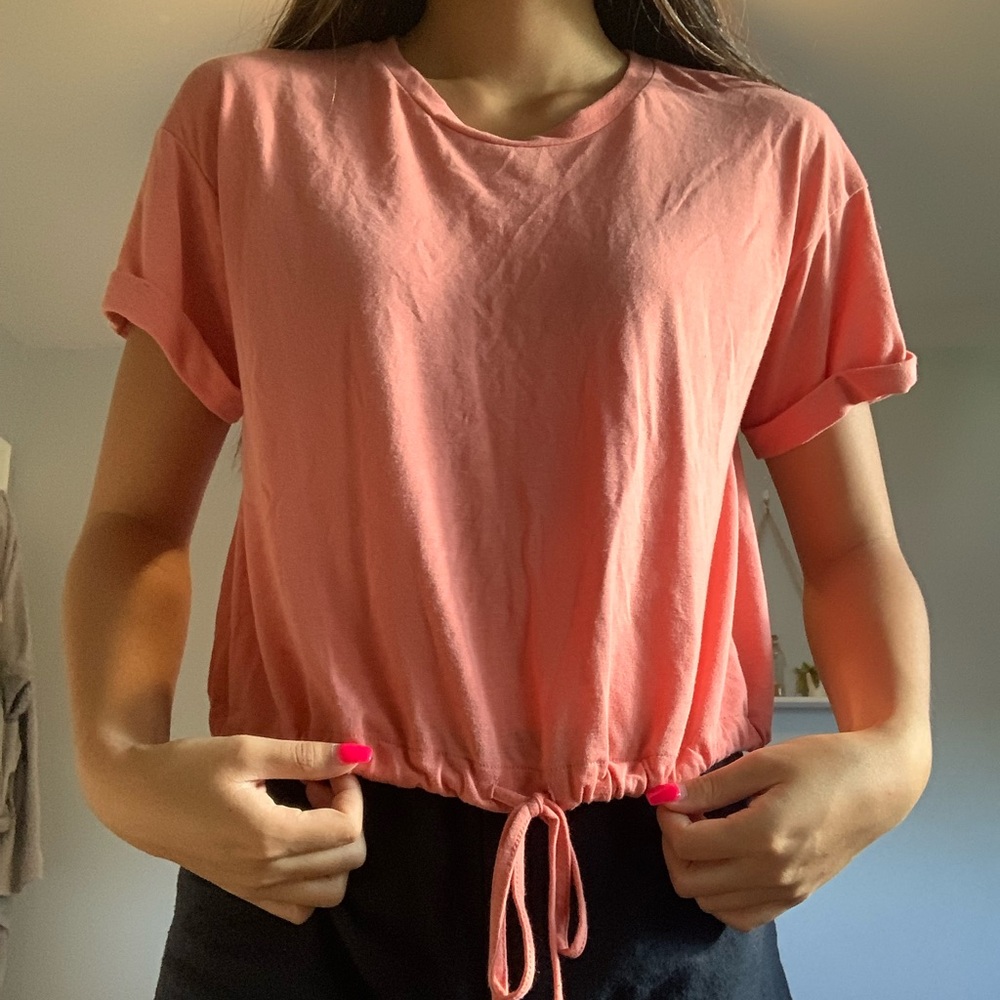 American Eagle tie waist top